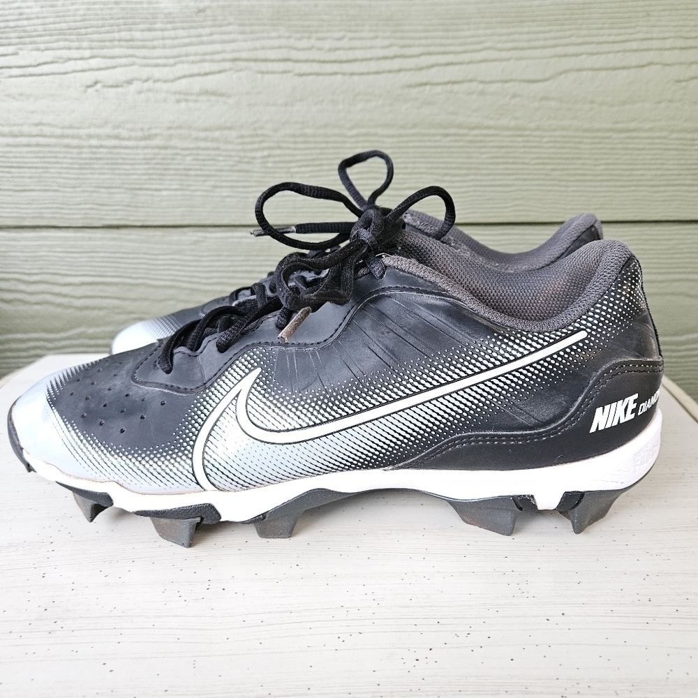 Nike Alpha Huarache Elite 4 Low DJ6524-011 Baseball Cleats Black Men’s Size 9.5 - Picture 6 of 16